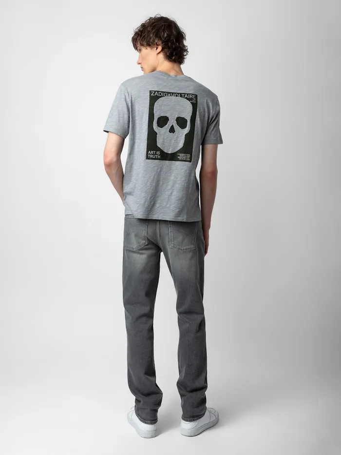 Men Zadig and Voltaire TShirts Stockholm Slub Tshirt Iron