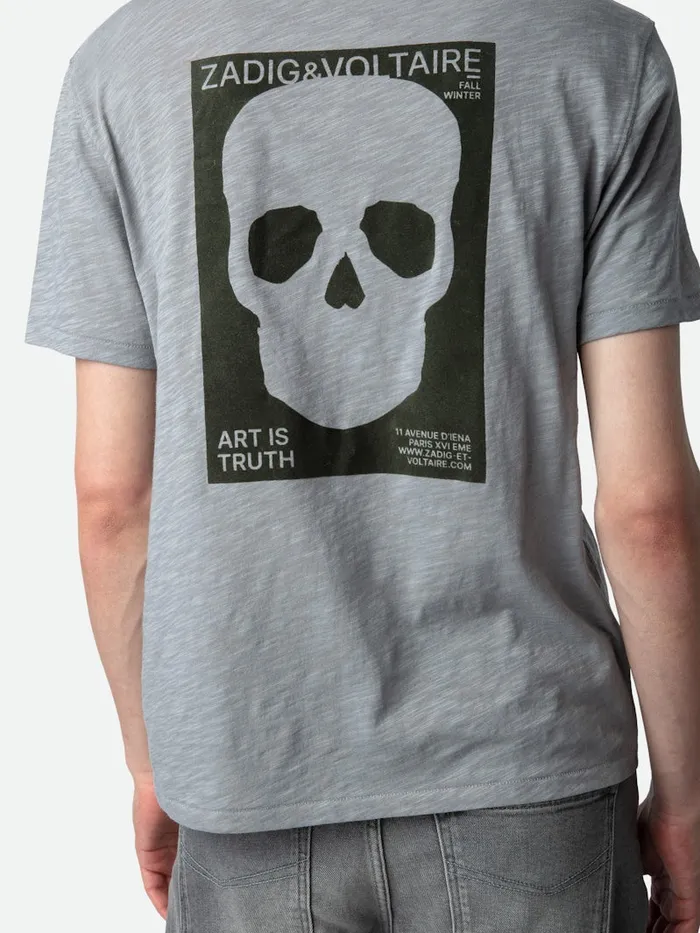 Men Zadig and Voltaire TShirts Stockholm Slub Tshirt Iron