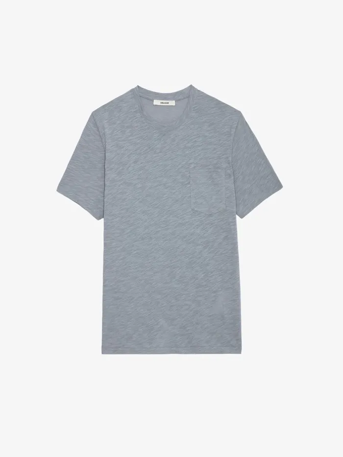 Men Zadig and Voltaire TShirts Stockholm Slub Tshirt Iron
