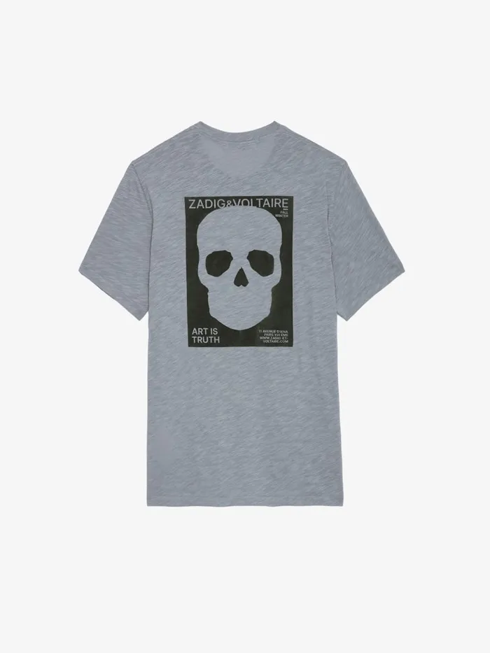 Men Zadig and Voltaire TShirts Stockholm Slub Tshirt Iron