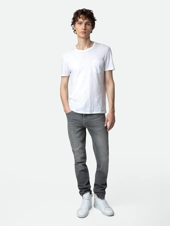Men Zadig and Voltaire TShirts Stockholm TShirt White
