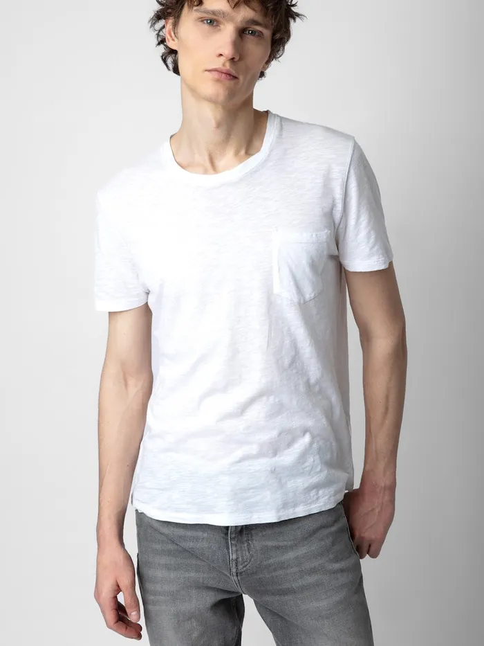 Men Zadig and Voltaire TShirts Stockholm TShirt White