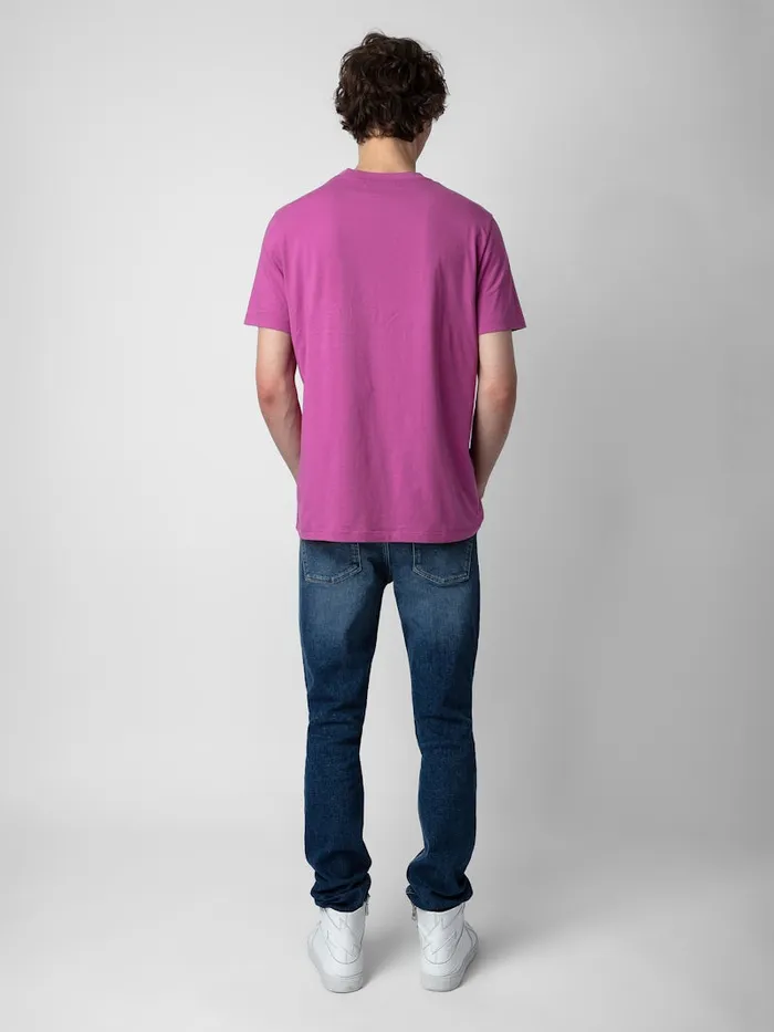 Men Zadig and Voltaire TShirts Ted Photoprint Tshirt Anemone