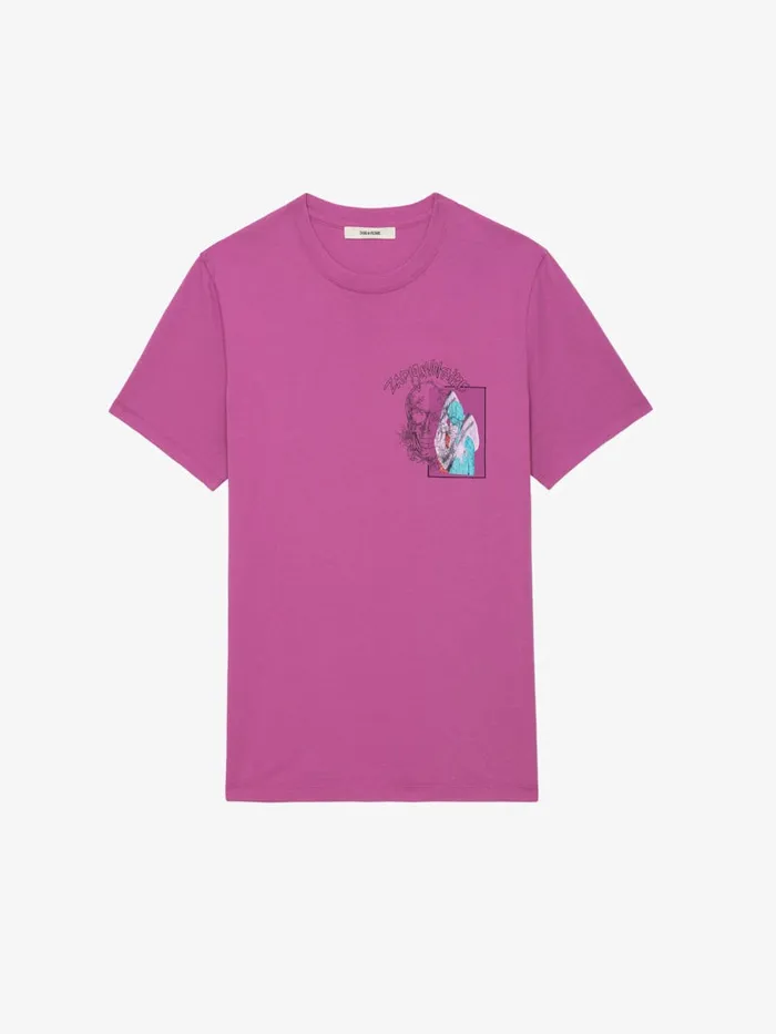 Men Zadig and Voltaire TShirts Ted Photoprint Tshirt Anemone