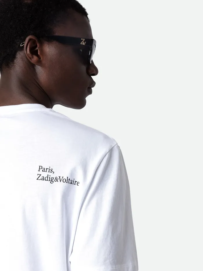 Men Zadig and Voltaire TShirts Ted Photoprint Tshirt White
