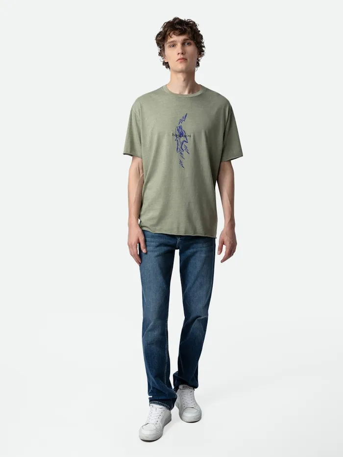 Men Zadig and Voltaire TShirts Thilo Tshirt Trellis