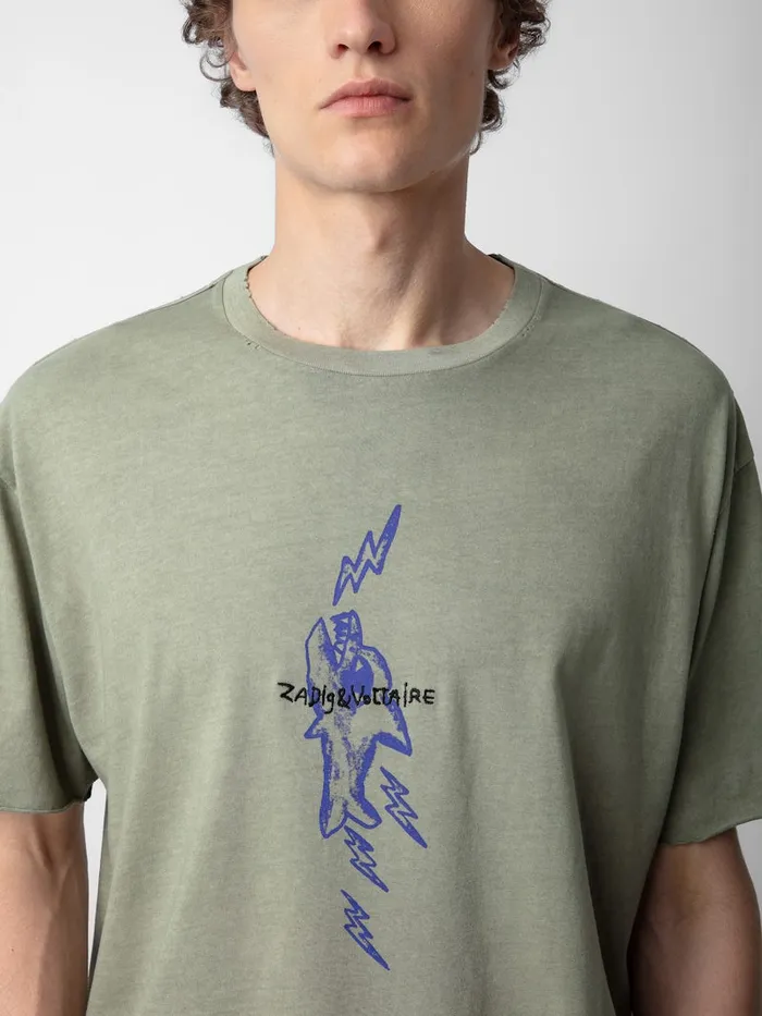 Men Zadig and Voltaire TShirts Thilo Tshirt Trellis