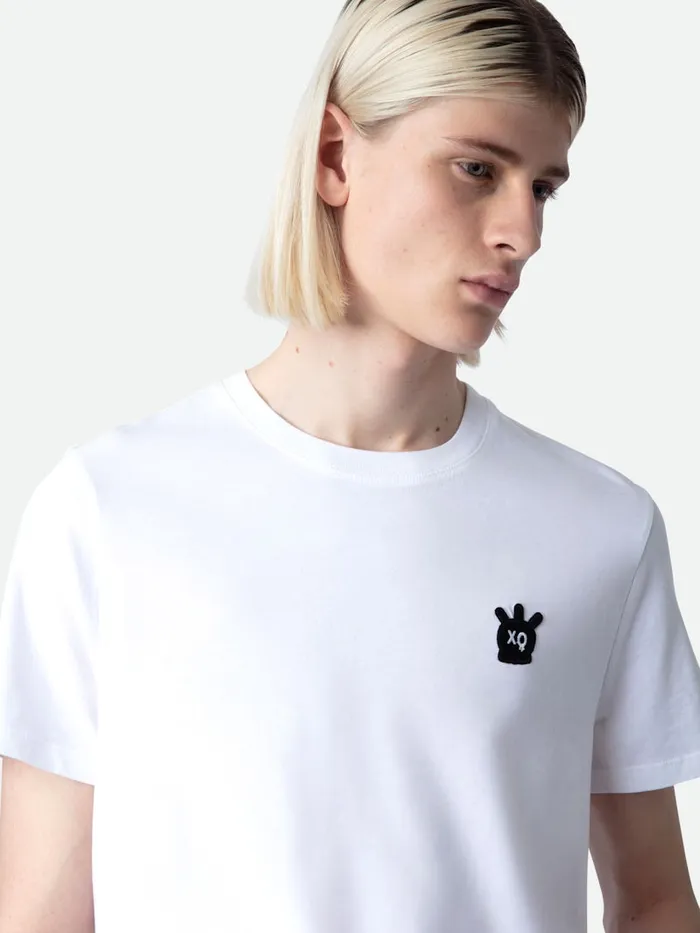 Men Zadig and Voltaire TShirts Tommy Skull XO Tshirt White