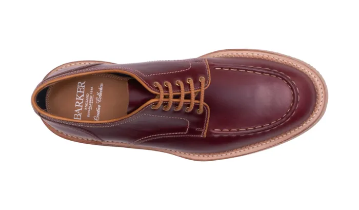 Michigan 8211 Burgundy Waxy Calf Mens Barker Shoes Derbys
