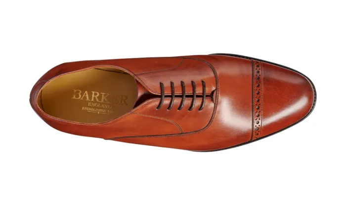 Midhurst 8211 Rosewood Calf Mens Barker Shoes Brogues