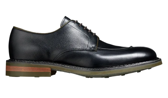 Milbury 8211 Black Alpine Grain Mens Barker Shoes Derbys