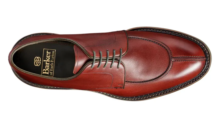 Milbury 8211 Burgundy Alpine Grain Mens Barker Shoes Derbys