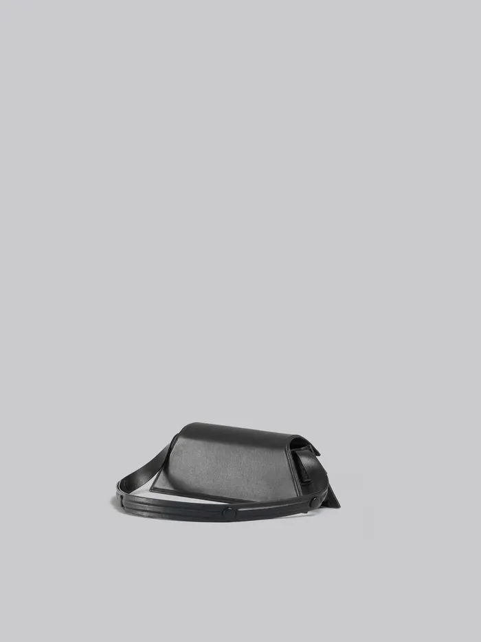 Mini Trunkoise Bag In Smooth Black Leather Women Marni Shoulder Bags