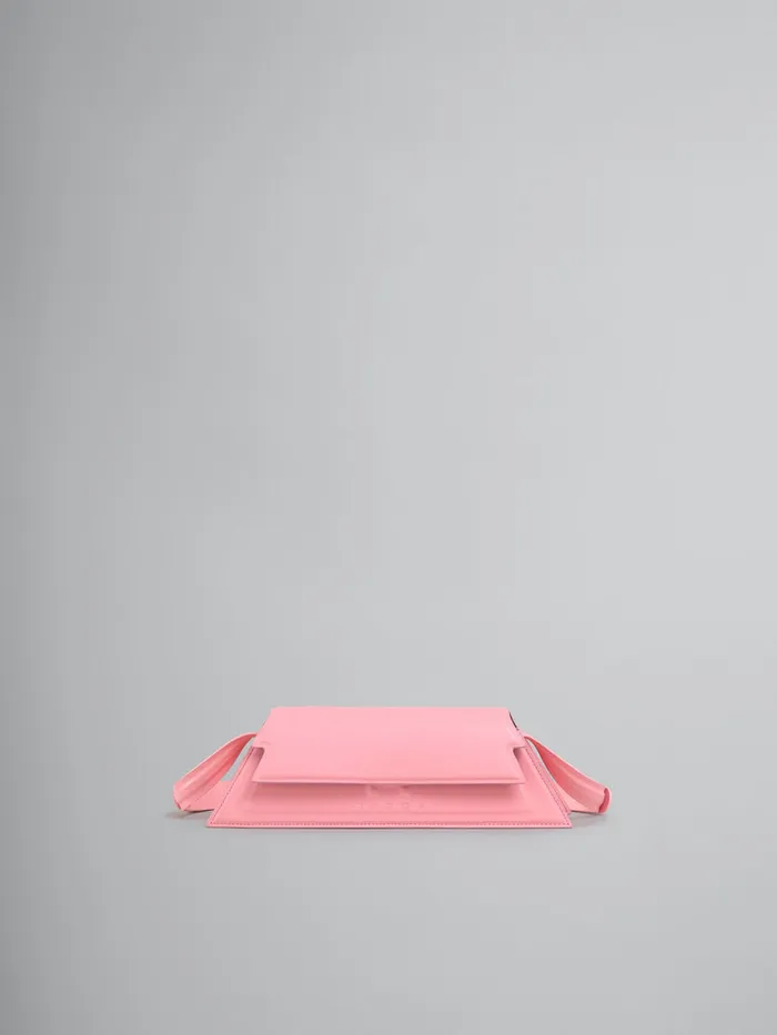 Mini Trunkoise Bag In Smooth Light Pink Leather Women Marni Shoulder Bags