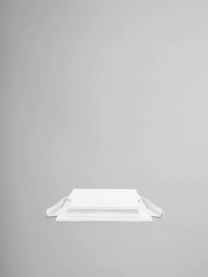 Mini Trunkoise Bag In Smooth White Leather Women Marni Shoulder Bags