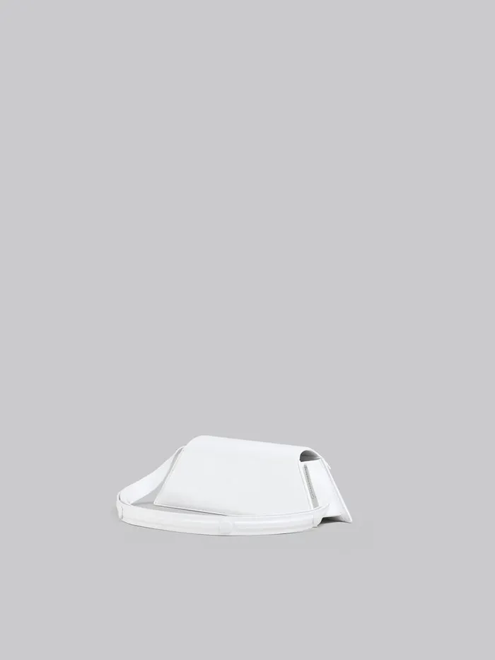 Mini Trunkoise Bag In Smooth White Leather Women Marni Shoulder Bags