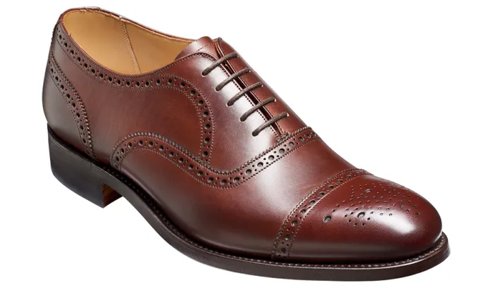 Mirfield 8211 Dark Walnut Calf Mens Barker Shoes Brogues
