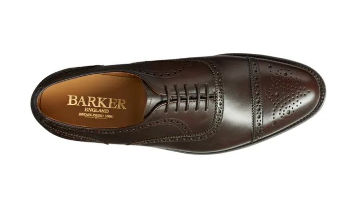 Mirfield 8211 Espresso Calf Mens Barker Shoes Brogues