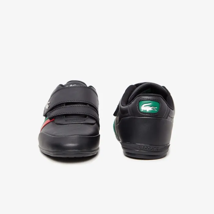 Misano Strap Leather Sneakers BlackGreen Mens Lacoste Sneakers Near Me