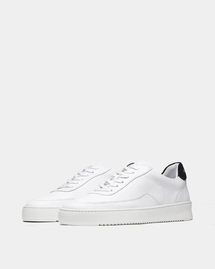 Mondo 20 Ripple Bianco Black WomenMen Filling Pieces Sneakers