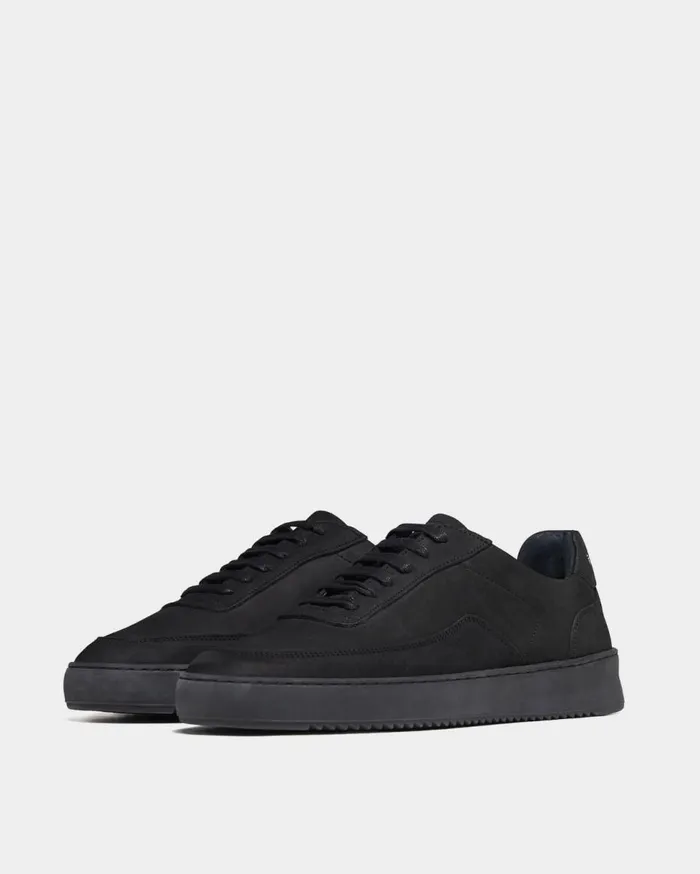 Mondo 20 Ripple Nubuck All Black Men Filling Pieces Sneakers