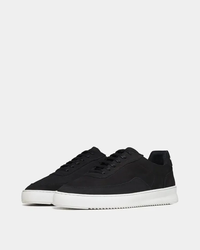 Mondo 20 Ripple Nubuck Black WomenMen Filling Pieces Sneakers