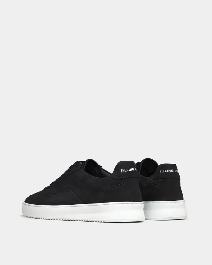 Mondo 20 Ripple Nubuck Black WomenMen Filling Pieces Sneakers