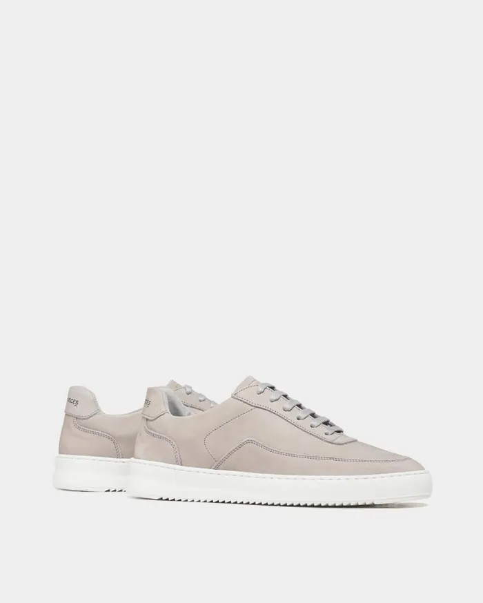 Mondo 20 Ripple Nubuck Light Grey WomenMen Filling Pieces Sneakers