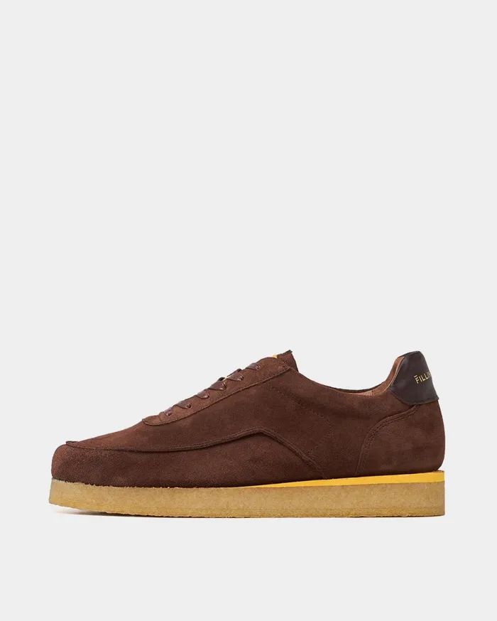 Mondo Crepe Brown Men Filling Pieces Sneakers