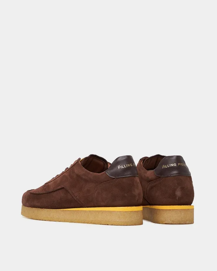 Mondo Crepe Brown Men Filling Pieces Sneakers