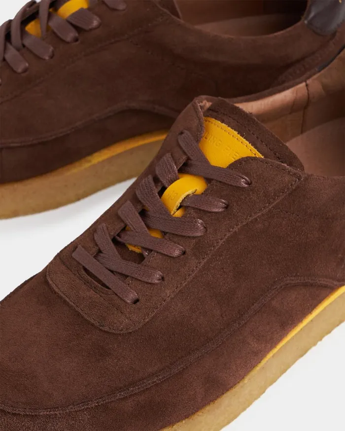 Mondo Crepe Brown Men Filling Pieces Sneakers