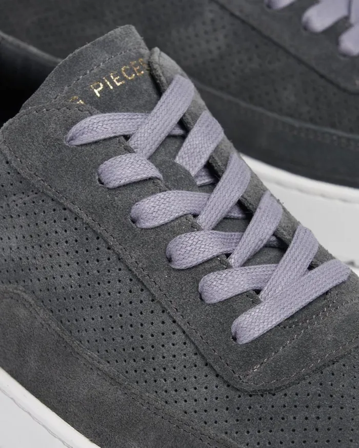 Mondo Perforated Dark Grey WomenMen Filling Pieces Sneakers