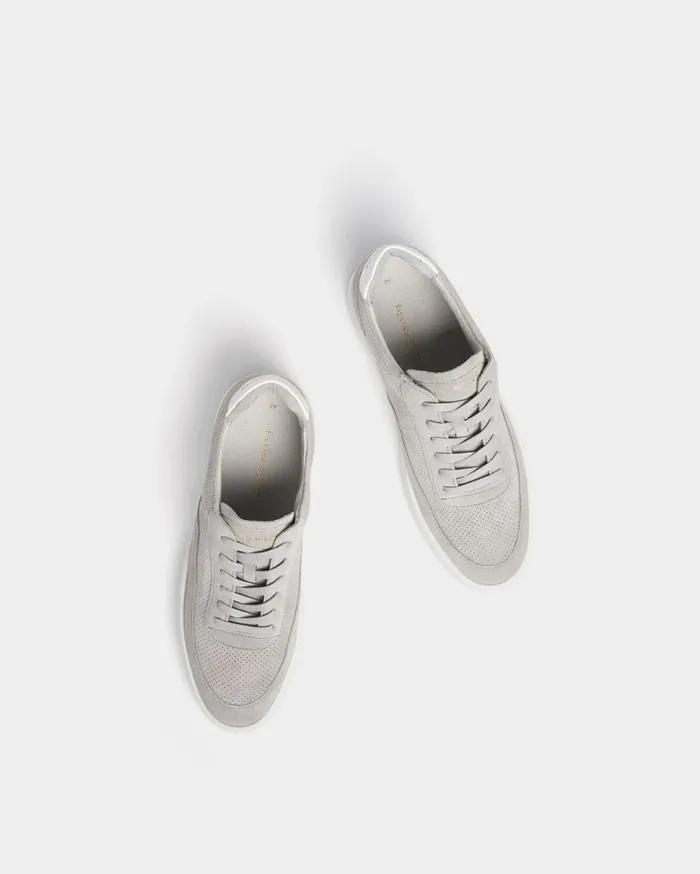 Mondo Perforated Light Grey WomenMen Filling Pieces Sneakers