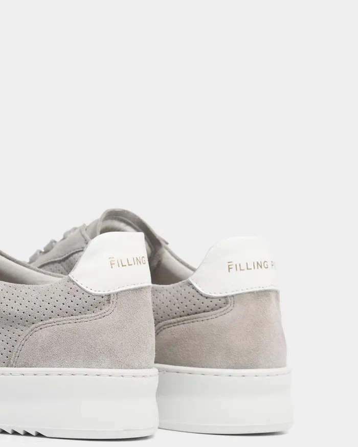 Mondo Perforated Light Grey WomenMen Filling Pieces Sneakers