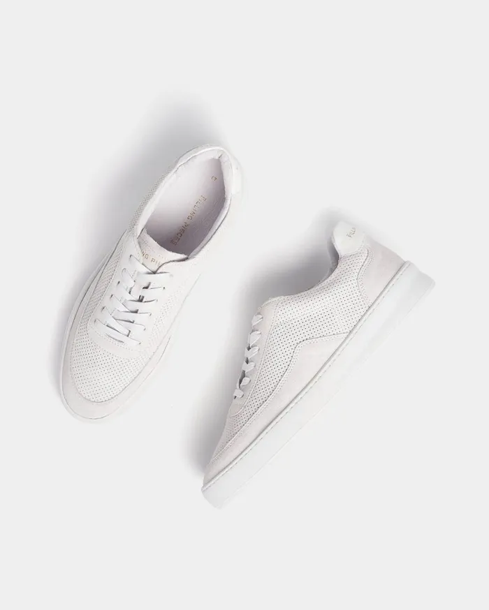 Mondo Perforated White WomenMen Filling Pieces Sneakers