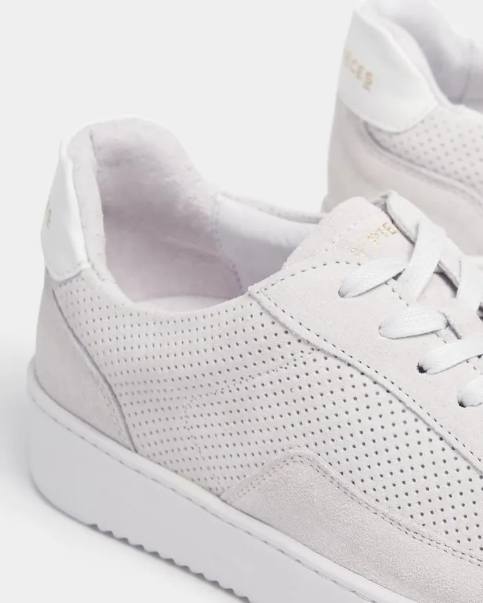 Mondo Perforated White WomenMen Filling Pieces Sneakers