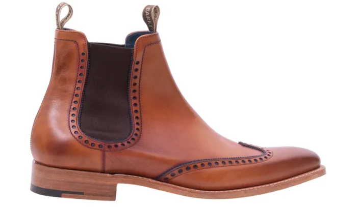 Moreton 8211 Antique Rosewood Navy Mens Barker Shoes Brogues