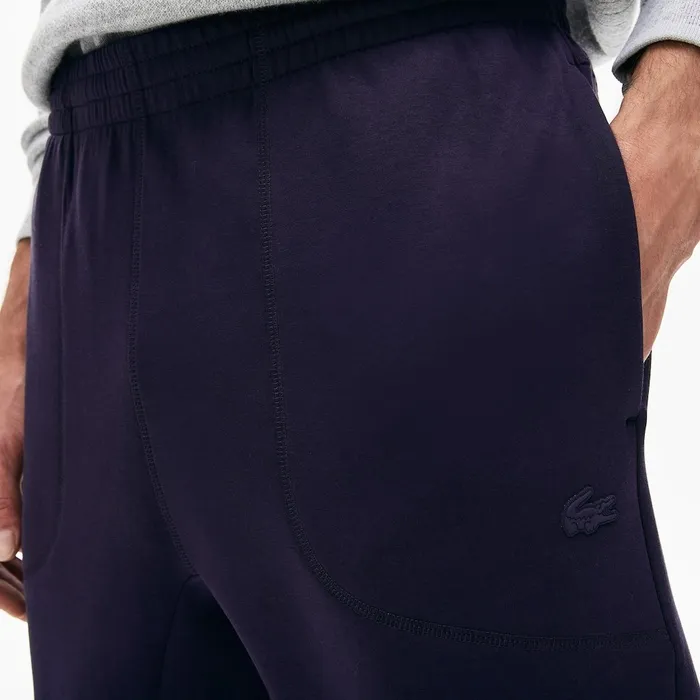 Motion CottonBlend Sweatpants Navy Blue Mens Lacoste Pants and Shorts Cheap On Sale