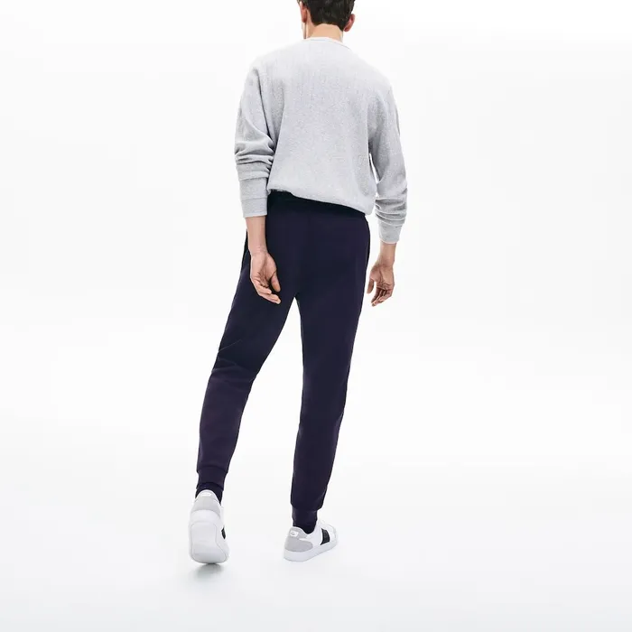 Motion CottonBlend Sweatpants Navy Blue Mens Lacoste Pants and Shorts Cheap On Sale