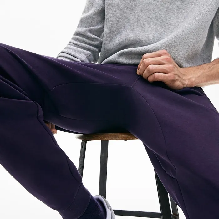 Motion CottonBlend Sweatpants Navy Blue Mens Lacoste Pants and Shorts Cheap On Sale
