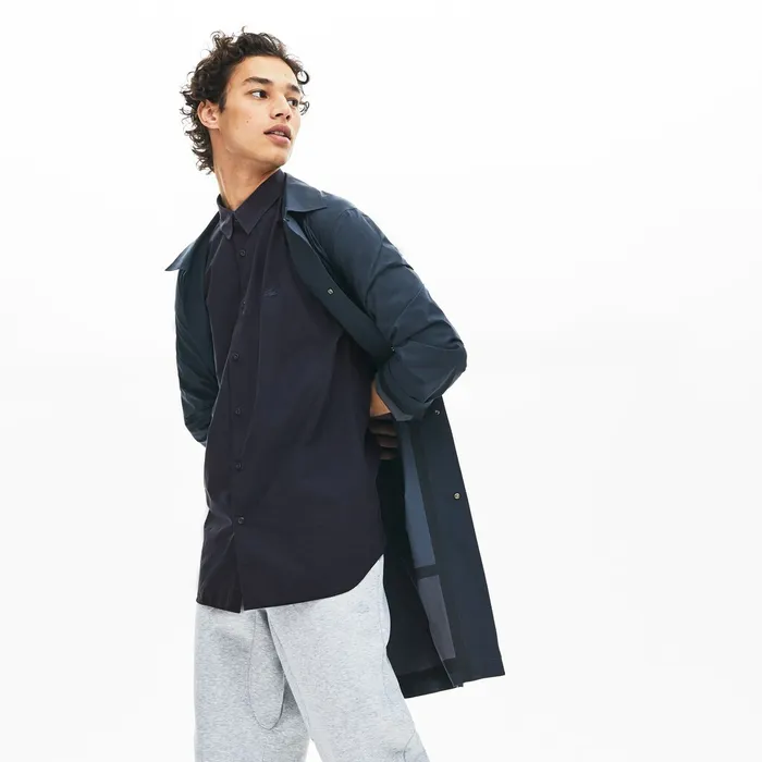 Motion Ergonomic Paneled Stretch Cotton Shirt Dark Grey Mens Lacoste Button Down Shirts Shop Online Motion Ergonomic Paneled Stretch Cotton Shirt Dark Grey Mens Lacoste Button Down Shirts Shop Online