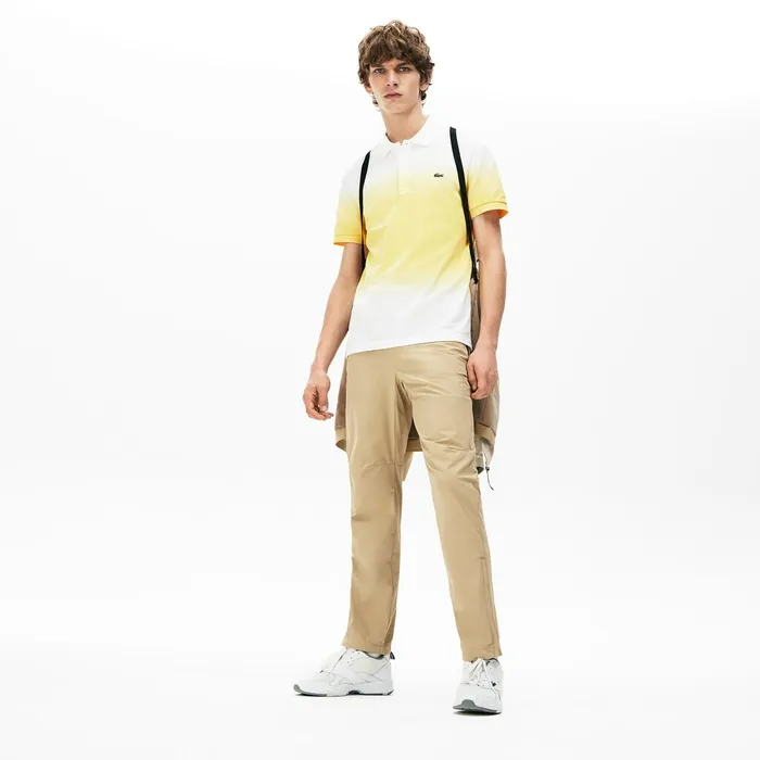 Motion Ergonomic Pants Beige Mens Lacoste Pants and Shorts Store