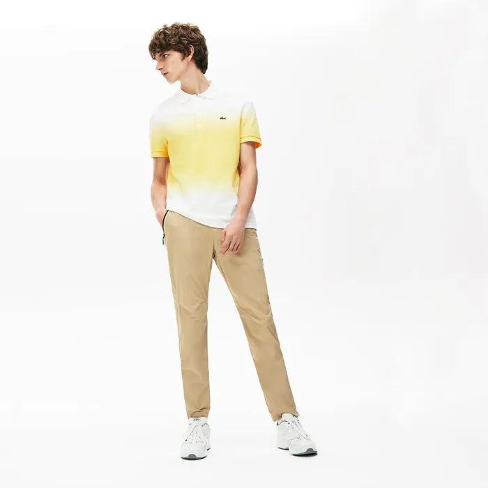 Motion Ergonomic Pants Beige Mens Lacoste Pants and Shorts Store