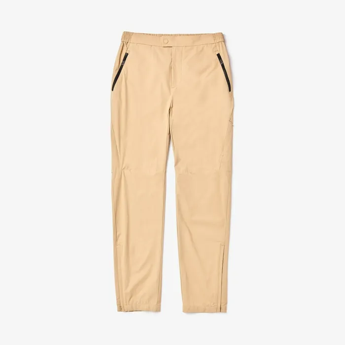 Motion Ergonomic Pants Beige Mens Lacoste Pants and Shorts Store