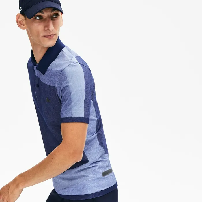 Motion Ergonomic Polo Shirt Navy BluePurple Mens Lacoste Polos Online