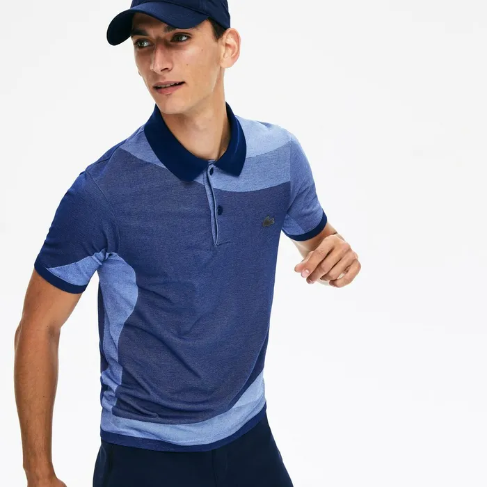 Motion Ergonomic Polo Shirt Navy BluePurple Mens Lacoste Polos Online