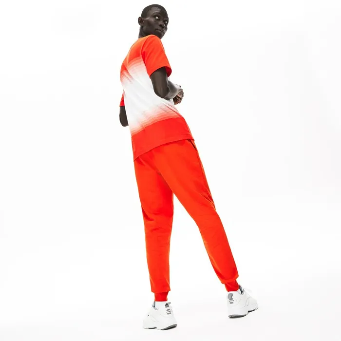 Motion French Terry Track Pants Red Mens Lacoste Tracksuits For Sale