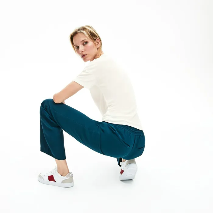 Motion Lightweight Ribbed Lyocell TShirt White Womens Lacoste TShirts For Sale