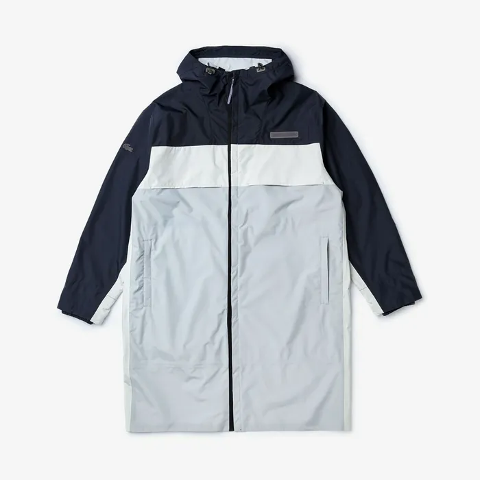 Motion Packable CreaseProof Parka Dark GreyGrey Mens Lacoste Jackets and Coats Online Outlet Store