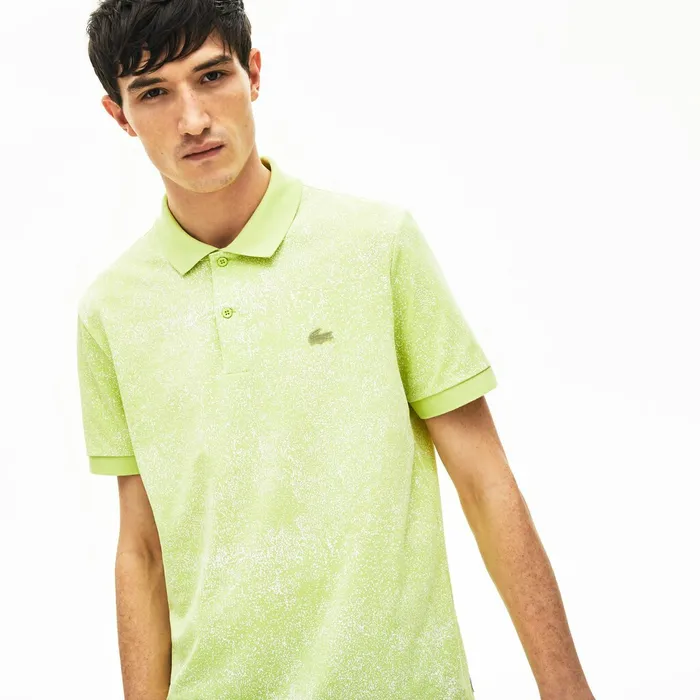 Motion Premium Piqu Polo Shirt Flashy Yellow Mens Lacoste Polos Gift Ideas